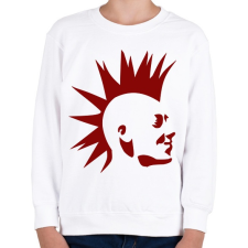 PRINTFASHION Punk - Gyerek pulóver - Fehér gyerek pulóver, kardigán