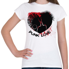 PRINTFASHION Punk love - Női póló - Fehér női póló