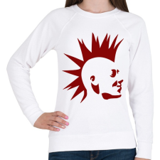 PRINTFASHION Punk - Női pulóver - Fehér női pulóver, kardigán