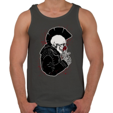 PRINTFASHION Punk szerelem - Férfi atléta - Sötétszürke