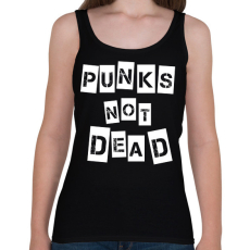 PRINTFASHION Punks not dead - Női atléta - Fekete