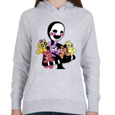 PRINTFASHION puppet - Női kapucnis pulóver - Sport szürke