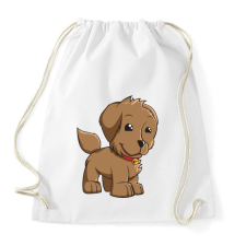 PRINTFASHION Puppy - Sportzsák, Tornazsák - Fehér tornazsák