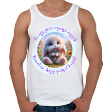 PRINTFASHION Puszi-nyuszi - Férfi atléta - Fehér