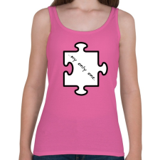 PRINTFASHION puzzle(nő) - Női atléta - Rózsaszín női trikó