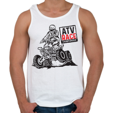 PRINTFASHION quad - Férfi atléta - Fehér atléta, trikó
