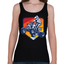 PRINTFASHION Quad - Női atléta - Fekete női trikó