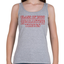 PRINTFASHION Quarantine things - Női atléta - Sport szürke női trikó