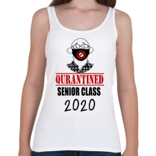 PRINTFASHION Quarantined Senior Class - Női atléta - Fehér női trikó