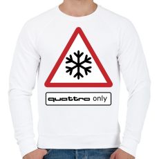 PRINTFASHION Quattro only - Férfi pulóver - Fehér