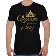 PRINTFASHION Queen  - Férfi póló - Fekete