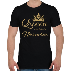 PRINTFASHION Queen  - Férfi póló - Fekete