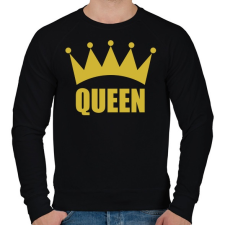 PRINTFASHION QUEEN - Férfi pulóver - Fekete férfi pulóver, kardigán