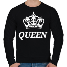 PRINTFASHION Queen - Férfi pulóver - Fekete férfi pulóver, kardigán