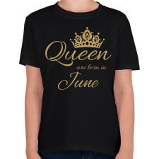 PRINTFASHION Queen  - Gyerek póló - Fekete gyerek póló