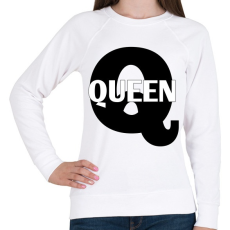 PRINTFASHION Queen  - Női pulóver - Fehér