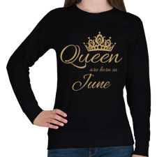 PRINTFASHION Queen  - Női pulóver - Fekete női pulóver, kardigán