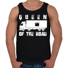 PRINTFASHION Queen of the road - Férfi atléta - Fekete