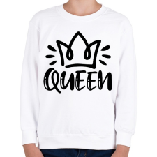 PRINTFASHION Queen páros 1 - Gyerek pulóver - Fehér gyerek pulóver, kardigán