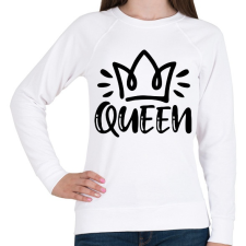 PRINTFASHION Queen páros 1 - Női pulóver - Fehér női pulóver, kardigán