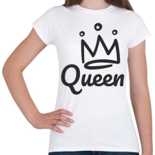 PRINTFASHION Queen - páros minta - Női póló - Fehér női póló