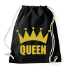 PRINTFASHION QUEEN - Sportzsák, Tornazsák - Fekete