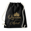 PRINTFASHION Queen  - Sportzsák, Tornazsák - Fekete