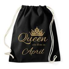 PRINTFASHION Queen - Sportzsák, Tornazsák - Fekete tornazsák