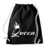 PRINTFASHION queen - Sportzsák, Tornazsák - Fekete