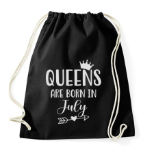 PRINTFASHION QUEENS are born in July - Sportzsák, Tornazsák - Fekete tornazsák