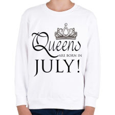 PRINTFASHION Queens - Gyerek pulóver - Fehér gyerek pulóver, kardigán