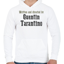 PRINTFASHION Quentin Tarantino - Férfi kapucnis pulóver - Fehér férfi pulóver, kardigán