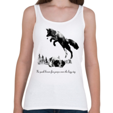 PRINTFASHION Quick brown fox - Női atléta - Fehér