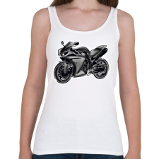PRINTFASHION R1 - Női atléta - Fehér női trikó