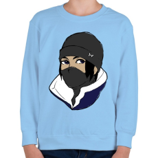 PRINTFASHION R6 Frost - Gyerek pulóver - Világoskék