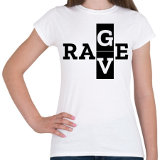 PRINTFASHION R A V/G E - Női póló - Fehér női póló