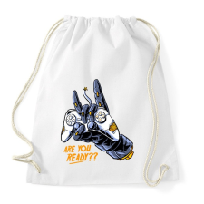 PRINTFASHION R U ready? - Sportzsák, Tornazsák - Fehér tornazsák