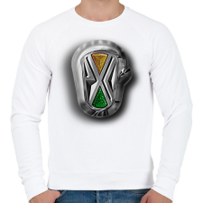 PRINTFASHION rába logo - Férfi pulóver - Fehér férfi pulóver, kardigán