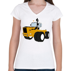 PRINTFASHION rába steiger - Női V-nyakú póló - Fehér