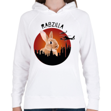 PRINTFASHION Rabzilla - Női kapucnis pulóver - Fehér női pulóver, kardigán