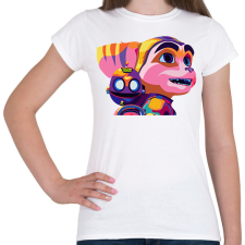 PRINTFASHION Rachet and Clank - Női póló - Fehér női póló