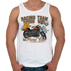 PRINTFASHION racing team - Férfi atléta - Fehér
