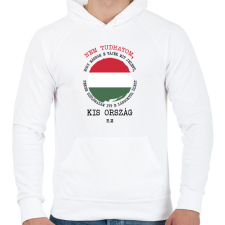 PRINTFASHION Radnóti - Nem tudhatom... - Férfi kapucnis pulóver - Fehér férfi pulóver, kardigán