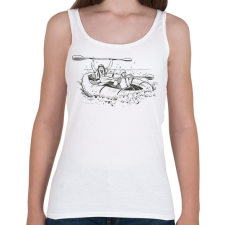 PRINTFASHION Rafting - Női atléta - Fehér női trikó