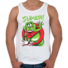 PRINTFASHION Ragacs - Férfi atléta - Fehér atléta, trikó