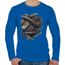 PRINTFASHION Ragadozó és zsákmány - Férfi hosszú ujjú póló - Királykék férfi póló