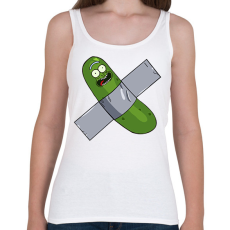 PRINTFASHION Ragasztós uborka Rick - Női atléta - Fehér