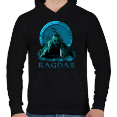 PRINTFASHION RAGNAR - Férfi kapucnis pulóver - Fekete