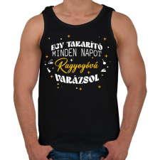 PRINTFASHION Ragyogóvá varázsol - Férfi atléta - Fekete atléta, trikó