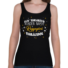 PRINTFASHION Ragyogóvá varázsol - Női atléta - Fekete